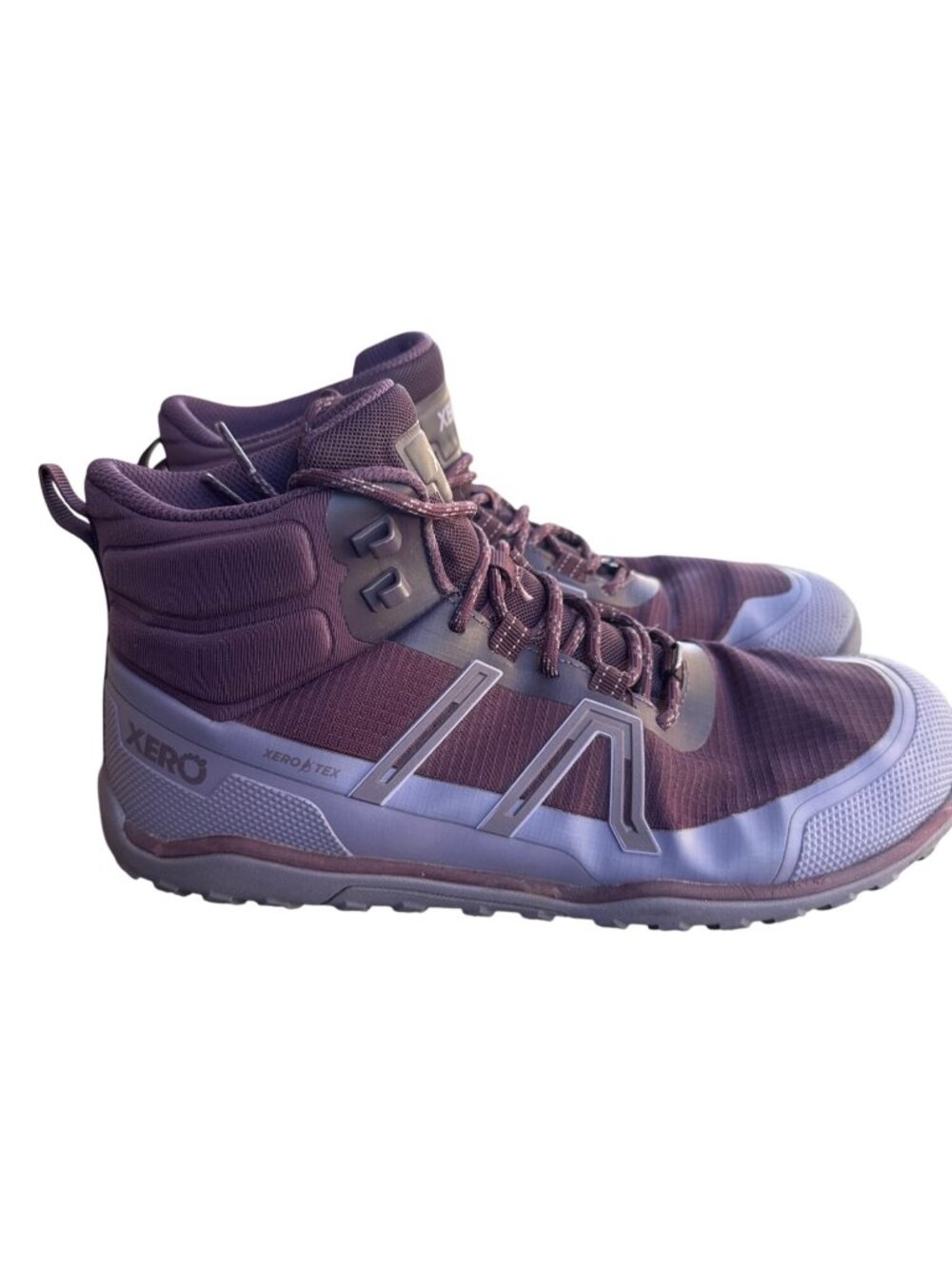 Xero Shoes Scrambler Trail Mid WP Womens 10 Hiking Boots Purple Plum No Insoles